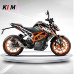 풀 카 풀 풀 꽃 데칼 버전 꽃 방수 연료 탱크 스티커 KTM DUKE390 DUKE250