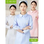 간호사복 긴팔 여 여름 가운 반팔 인형넥 약국 미용실 작업복 세트