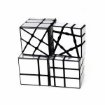 AI-YUN 미러 큐브 세트 스피드 큐브 4개 세트 고스트 큐브 2x2 3x3 미러 블록 3x3 풍차 큐브 브
