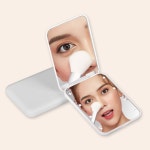 LED 화장 휴대거울 뷰티 메이크업 접이식 양면 확대