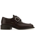 미우미우 미우미우 Dark leather monk strap shoes 포함가 F0003 5E320EFG030007 F00035E320EFG030007 F0003BROWN