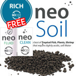 네오 컴팩트 NO CO2 리치 소일 8L 플루이드 클린 증 수족관 어항 수초 쉬림프 구피 열대어 바닥재 장식품