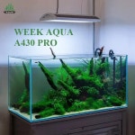 WEEK 아쿠아 수조 조명 앱 타이밍 디밍 LED 수족관 패널 A430 프로 120W 흑백