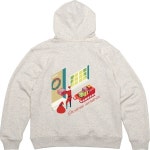 헤비후드티 뒷면 썰매 선물 산타 배달 그림 프린팅 남자헤비후드티