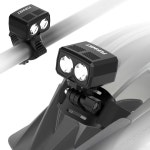 FUNWICT 헬멧 라이트 LED 자전거 헤드라이트 충전식 IP65 방수 1000루멘 5가지 조명 모드 대부분의 헬멧에 맞습니다