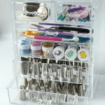 실걸이 6층 얀홀더 바느질 선반 실패 꽂이 미싱실 소잉박스 나무 싱글 수선 60축 30축 목선반 가죽선을 넣어 소선을 넣음