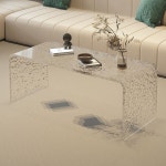 아크릴 티테이블 레스토랑 인테리어 카페 모던 A 길이 너비 높이 40c