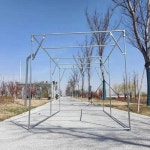 비닐하우스 뼈대 온실 식물 폭2m 소형 비닐하우스뼈대 2 3x2x2m 2x2x2m 정육면체 길이 1 8 너비 1 8 높이 2m