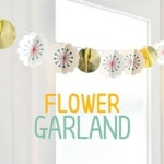 잼스튜디오 FLOWER GARLAND벽장식소품 가랜드 천장 인테리어 디자인 종이 실내 꽃소품