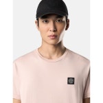 스톤아일랜드 스톤아일랜드 SS25 남성 콤파스 로고 코튼 반팔 티셔츠 ROSE K1S15 2100039 S0013-V0082-ANTIQUE