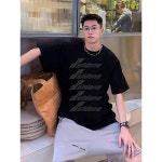 반팔 캐치프레이즈 여름 헤비 순면티셔츠 아메리칸 하이 스트리트 ins 남녀 WE11DONEELL