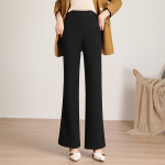 기질 드롭 밴딩 허리 캐주얼 팬츠 여 겨울 감령 와이드 팬츠 XBMY-J3953