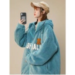 urkoteer 겨울 가을 곰돌이 후드 패딩 코트 M ZWM909