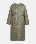 가니 퀼팅 코트 Khaki
