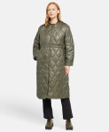 가니 퀼팅 코트 Khaki
