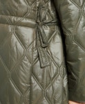 가니 퀼팅 코트 Khaki