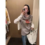 더광스 장미가든 빈티지 컬러 로즈 핸드메이드 비즈자수 디자인 전면티셔츠 여하
