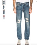 리바이스 229 Men s 리바이스 511 SELVEDGE DENIM SLIM Destroyed Jeans Old Boy 36 in 32 in 045112182