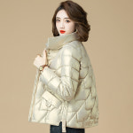 패딩 여 가을 겨울 중년 숏 패딩 MIF55843