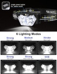 Eirnvop 2000 루멘 9 LED 헤드램프 2팩 6가지 모드의 초밝은 헤드램프 IPX5 방수 헤드라이트 야간 산책 캠핑을 위한 경량 헤드 손전등 AAA...