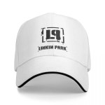 Linkinparks LP 로고 야구 모자 빈티지 락 음악 샌드위치 모자 남녀공용 조절 가능한 선 캡 야외용