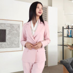 더웨이나인 여성 파스텔 정장 자켓 슬림핏 재킷 면접 발표 유니폼 블레이저 에고스 77 L