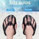 주니어용 히안주 수영 핸드 패들 1쌍 파워 스트렝스 트레인 핀 풀 초보자 전문가용 액세서리 운동