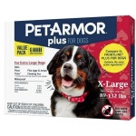 PetArmor Plus Flea and Tick Treatment X-라지 Dogs Pounds 6 count Pack of 3 3개