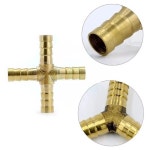 황동 바브 파이프 피팅 2 3 4 웨이 커넥터 호스 구리 파고다 워터 튜브