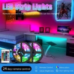 USB LED 스트립 조명 앱 제어 변경 5050 RGB LED 조명 유연한 램프 테이프 방 장식 TV 백라이트 다이