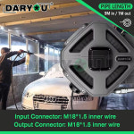 압력 와셔 호스 릴 32 피트 헤비듀티 스틸 M18 x 1 5 내부 와이어 워시 채찍 12Mpa