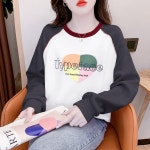 애니율 여성 봄 가을 캐주얼 맨투맨 티셔츠 G5746