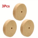 4 울 펠트 폴리싱 버핑 그라인딩 휠 폴리셔 패드 회전 도구 Mayitr 연마 100x20mm 3 개 5 10 개