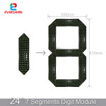 LED LED 주유소용 디지털 번호 보드 전자 연료 디젤 표지판 야외 7 개 세그먼트 24