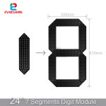 LED LED 주유소용 디지털 번호 보드 전자 연료 디젤 표지판 야외 7 개 세그먼트 24