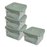 셰프웨어 클리어 플러스 밀폐용기 정사각1410mlx4개