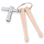 이스트락 미니 드럼스틱 드럼 키 체인 타악기 도구