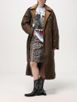 GANNI Skirt With Animal Print Womens 가니 레오파드 프린트 미니 스커트 J16076767943 J1607 676