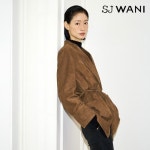 에스제이와니 SJ와니 이태리 고트스킨 스웨이드 코트 샌드 44