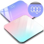 LED 디지털 미니 체중계 몸무게 체중기 온도측정 오로라민트