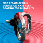 SEAMETAL 오토바이 헬멧 홀더 핸드 가방 더블 수하물 행거 알루미늄 합금 액세서리