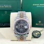 롤렉스 Rolex 2024 New Datejust 41 Two Tone Rose Wimbledon Jubilee - 126331-0016