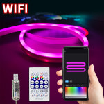스마트 와이파이 네온 LED 라이트 USB 5V RGBIC 드림컬러 체이싱 테이프 방 장식 알렉사 구글 호환