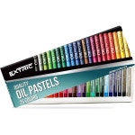 EXTRIC 오일 파스텔 25가지 색상은 부드러운 파스텔 예술가를 위한 크레파스 Count Pack of 1 1180867 25