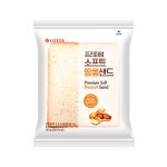 롯데 롯데웰푸드 프리미엄 소프트땅콩샌드 베이커리빵 160g x 5개