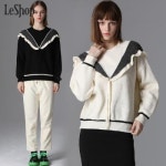 르샵 르샵 LeShop 러플 장식 와플 니트 119000