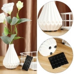 블랙 미끄럼 방지 실리콘 고무 플라스틱 범퍼 댐퍼 완충기 목욕 매트 자체 접착 원형 발 패드