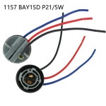 1157 Bay15d 소켓 어댑터 램프 홀더 P21 5 W 베이스 배선 하네스 자동차 조명 액세서리 T15 W16W 1156 Ba15s P21W 2 개