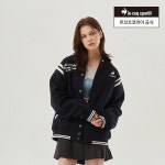 르꼬끄스포르티브 르꼬끄 오버핏 울 바시티 자켓 MGR QO323TJK99
