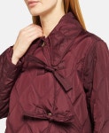가니 퀼팅 코트 BURGUNDY